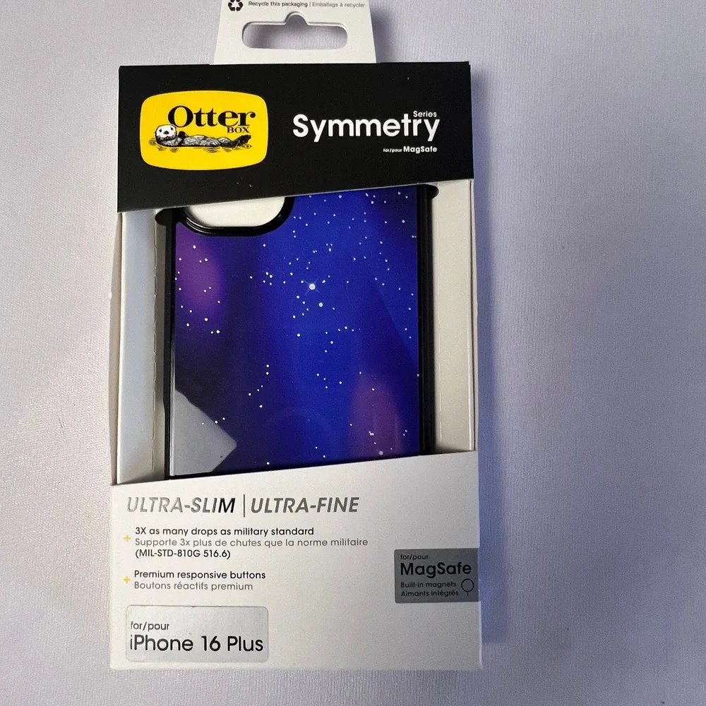 OtterBox Symmetry MagSafe Case iPhone 16 Plus Nebula Night Galaxy NIB